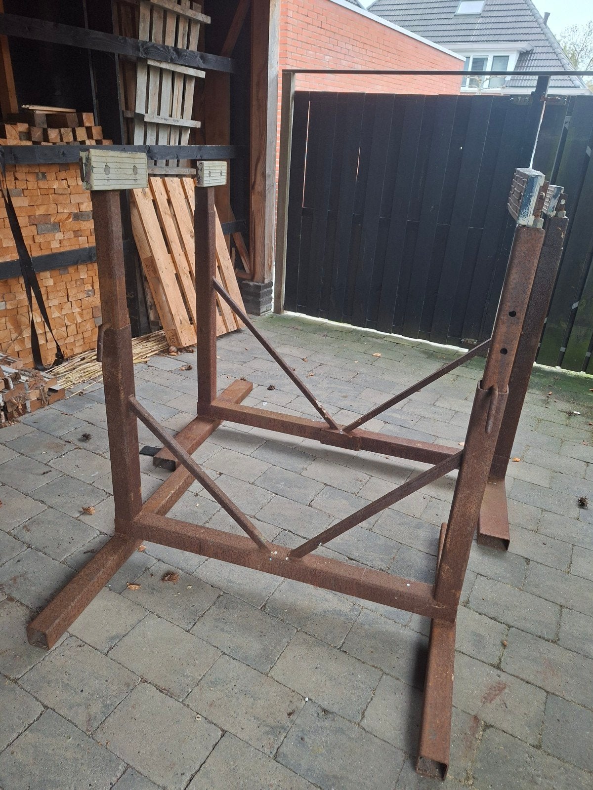 Robuuste, verstelbare stallings bokken voor een boot, Ophalen, Gebruikt, Overige typen