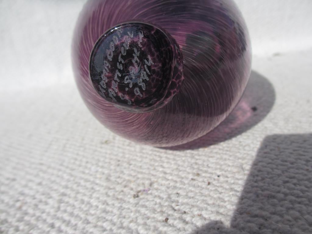 Kosta Boda Gunnel Sahlin Art Glass Sculpture Aubergine, Ophalen of Verzenden