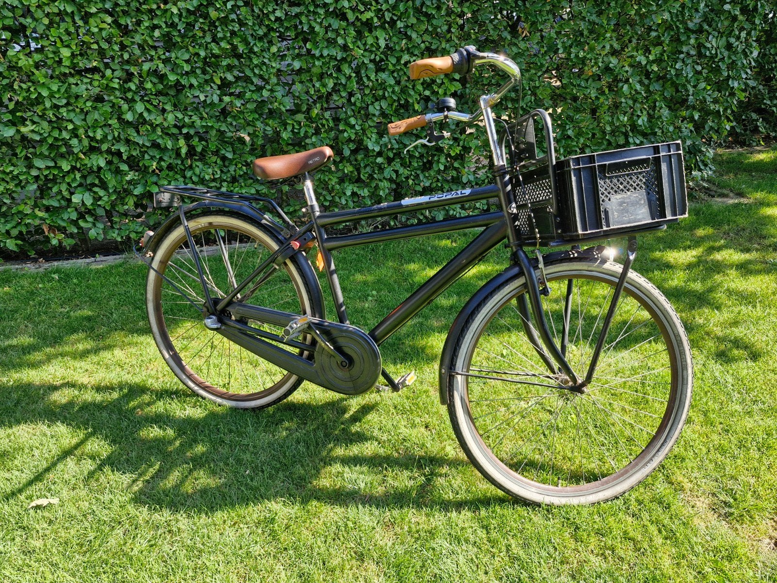 Popal transportfiets met 3 versnellingen, Fietsen en Brommers, Fietsen | Heren | Herenfietsen, Terugtraprem, Gebruikt, Versnellingen
