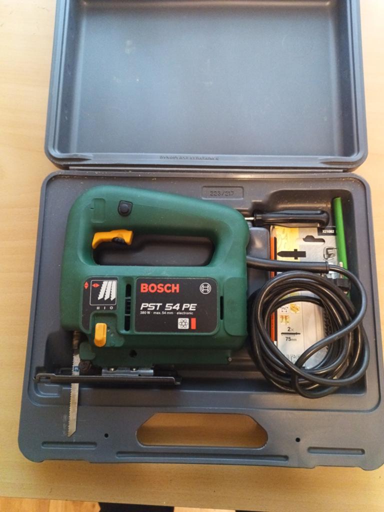 Bosch PST 54 PE Decoupeerzaag met koffer, Ophalen, Gebruikt, Decoupeerzaag, 30 tot 70 mm