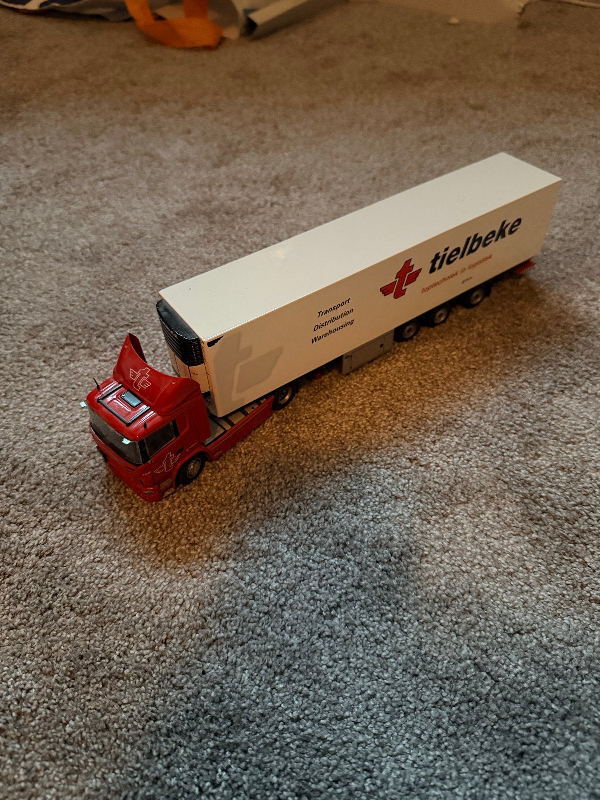 Tekno Tielbeke Scania met oplegger, Ophalen, Zo goed als nieuw, Bus of Vrachtwagen, Overige merken