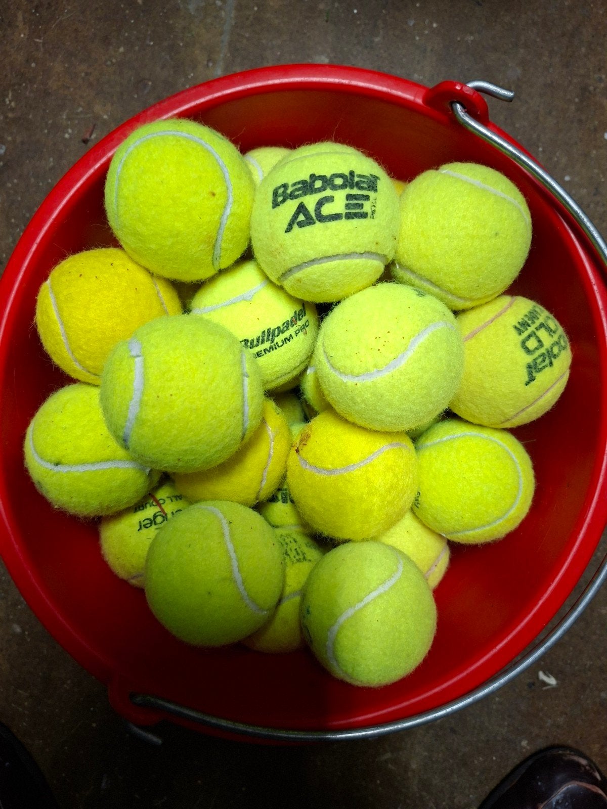 2000 gebruikte tennisballen van diverse merken, Ophalen, Gebruikt, Ballen, Overige merken