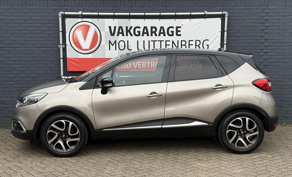 Renault Captur Energy TCe 90PK Dynamique, TREKHAAK, ACHTERUI, Auto's, Voorwielaandrijving, Gebruikt, Zwart, Bruin
