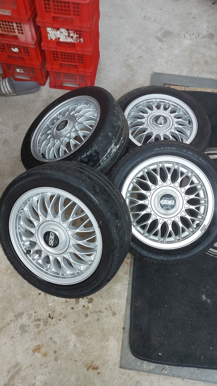 BBS Velgen met banden - 15 inch, Auto-onderdelen, Ophalen, Gebruikt, 15 inch, Banden en Velgen