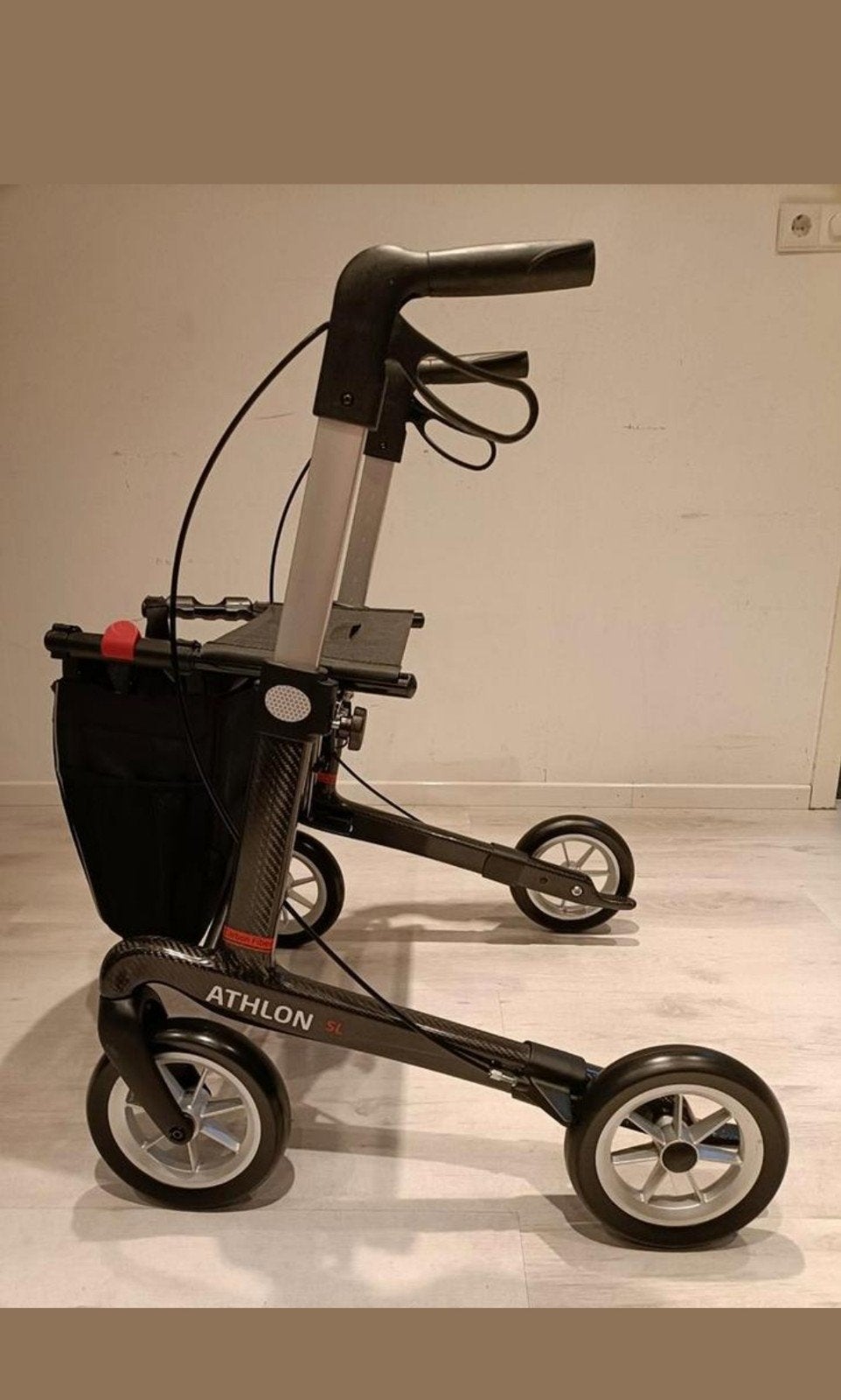 Rehasense Athlon SL carbon rollator maat M, Diversen, Rollators, Ophalen of Verzenden