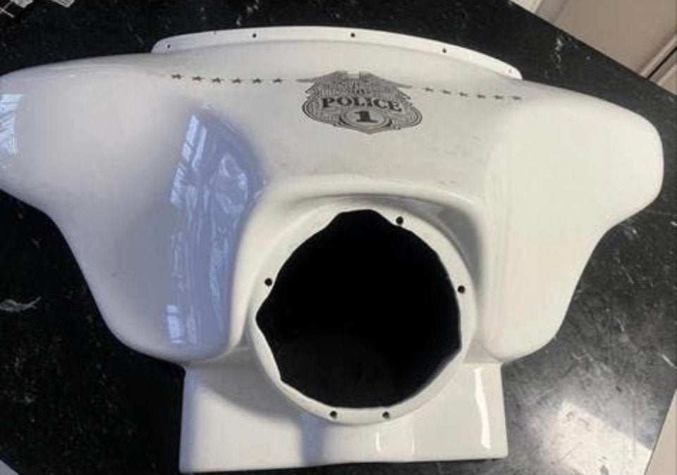 Harley-Davidson Police wateing - Wit, Ophalen of Verzenden, Gebruikt