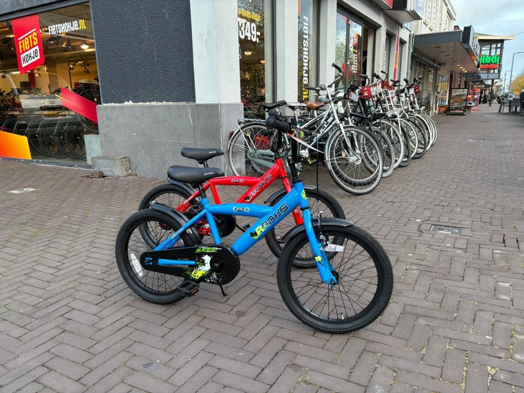 Fietshokje Raaks: Raaks Bobo 18 inch Nieuw, Terugtraprem, 16 tot 20 inch, Niet ingevuld, Nieuw