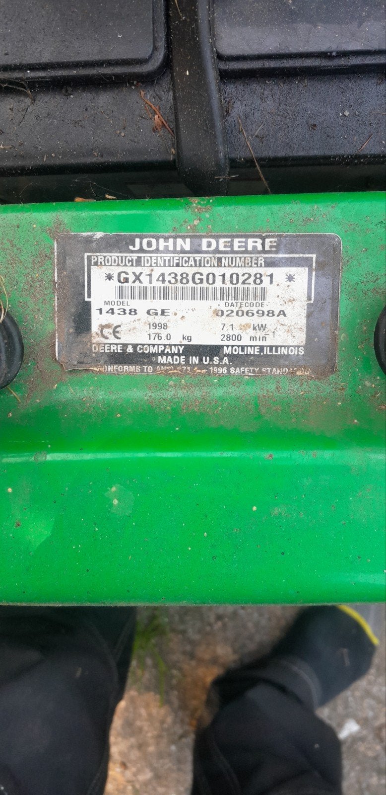 John Deere Europro 1438 GE Zitmaaier - Gebruikt, John Deere, Cirkelmaaier, Gebruikt, Ophalen of Verzenden