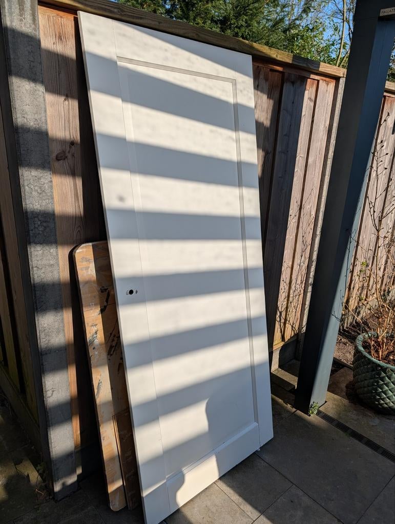 Massieve 1 vlak paneeldeur opdek, Ophalen, Minder dan 3 meter, Hout, 1 tot 2 meter