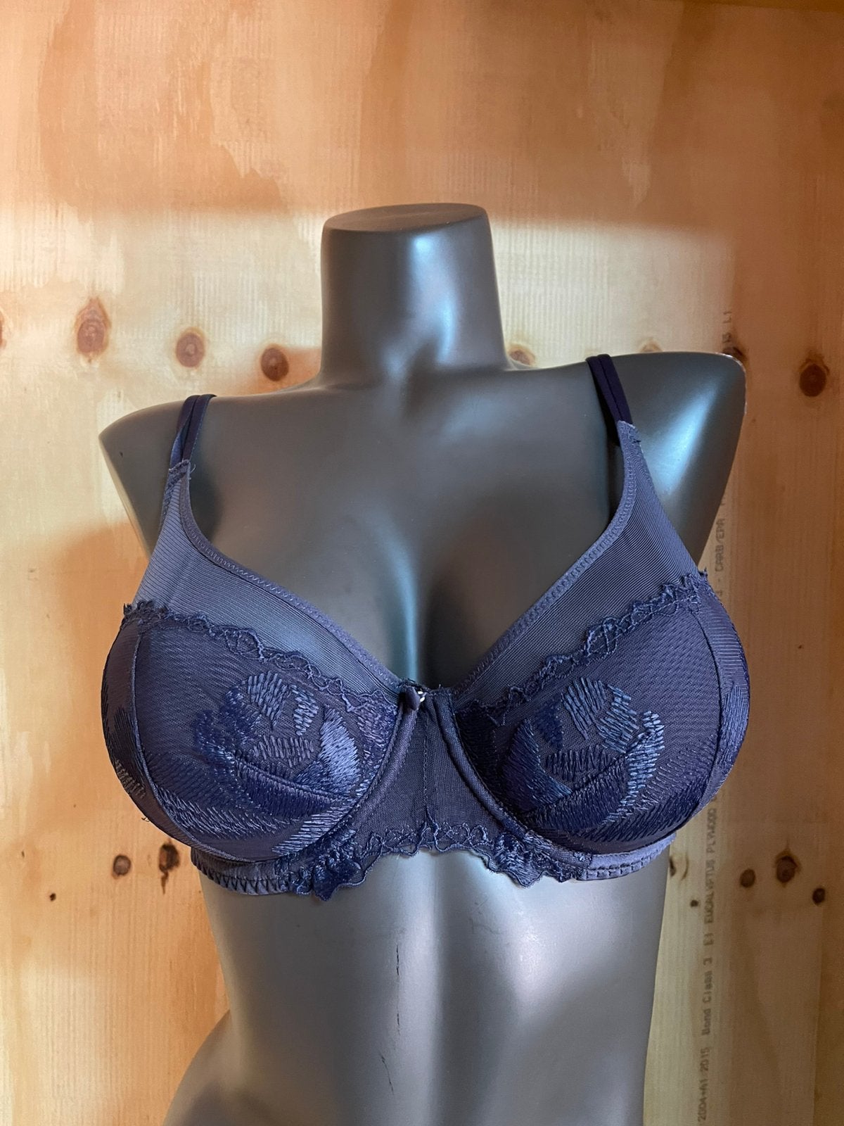 Lingadore bh Maat 75b Model la notte denim, Verzenden, Blauw, BH