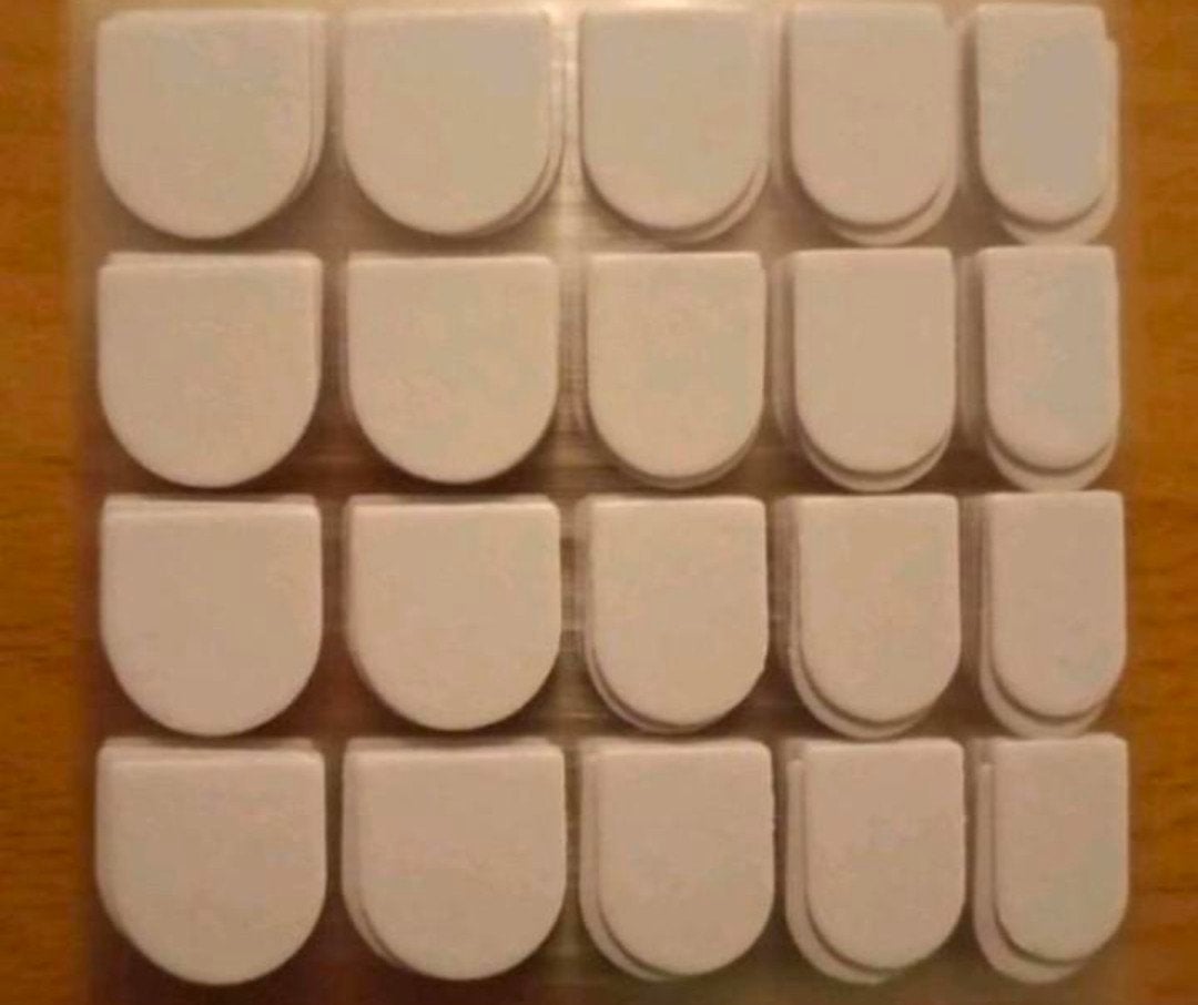 Nagelstickers dun plaknagels x5 press on, Wit, Nieuw, Ophalen of Verzenden, Handen en Nagels