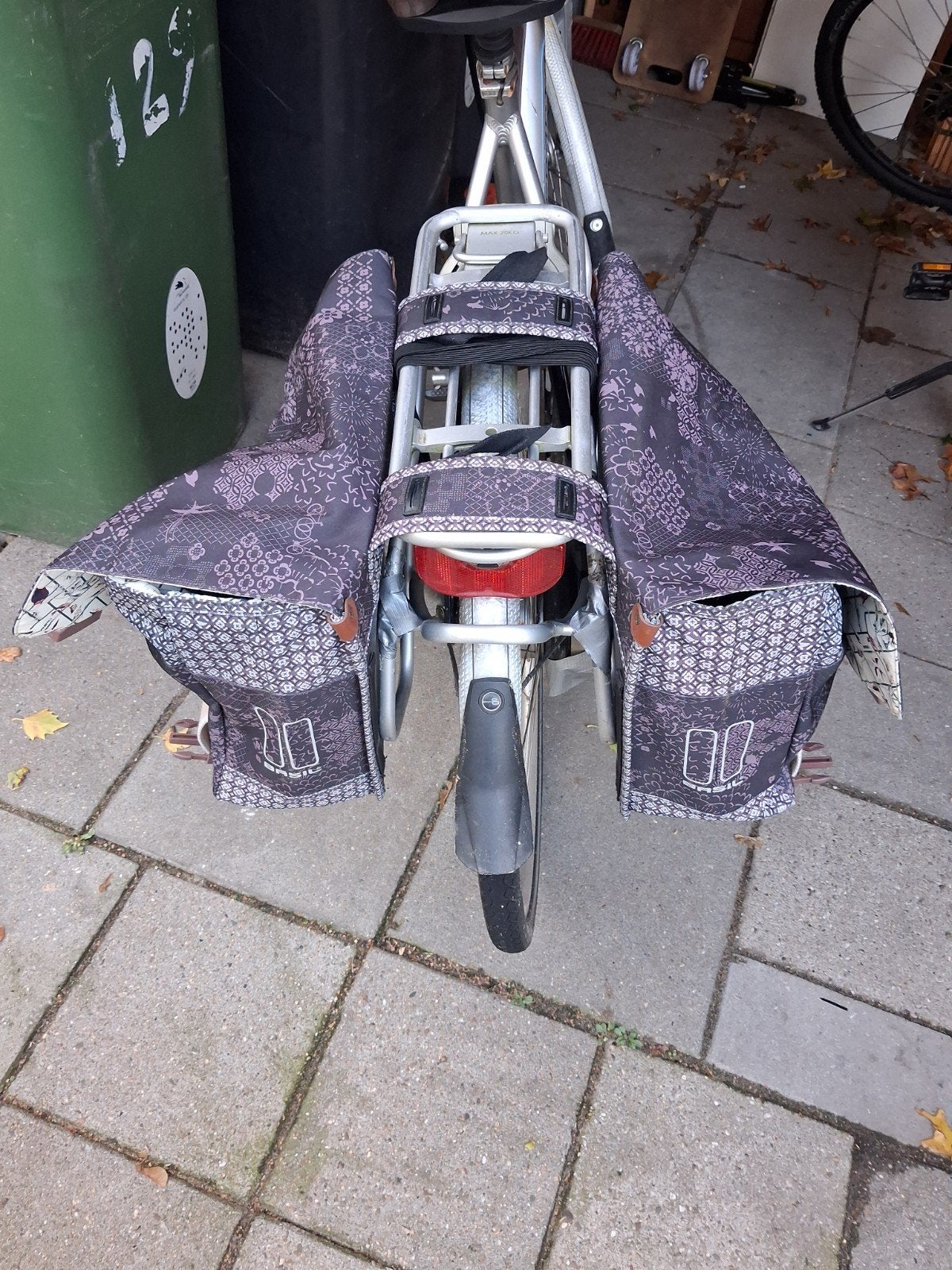 fiets tas, Ophalen