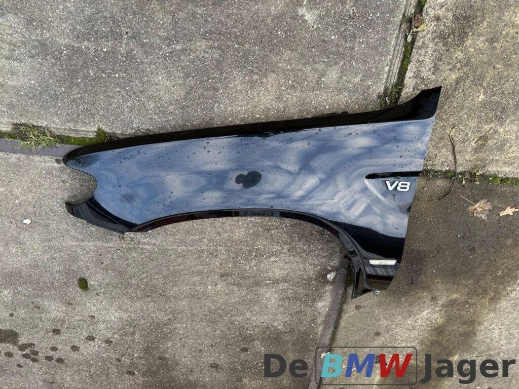 Spatbord links zwart BMW X5 E53 41357000385, Gebruikt, Ophalen of Verzenden, BMW, BMW
