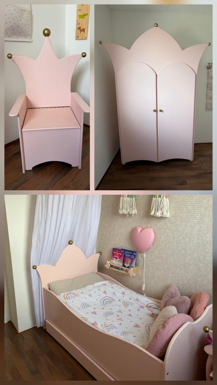 kinderkamer complete prinses inrichting alles in één!, Ophalen, 85 tot 100 cm, Gebruikt, Matras
