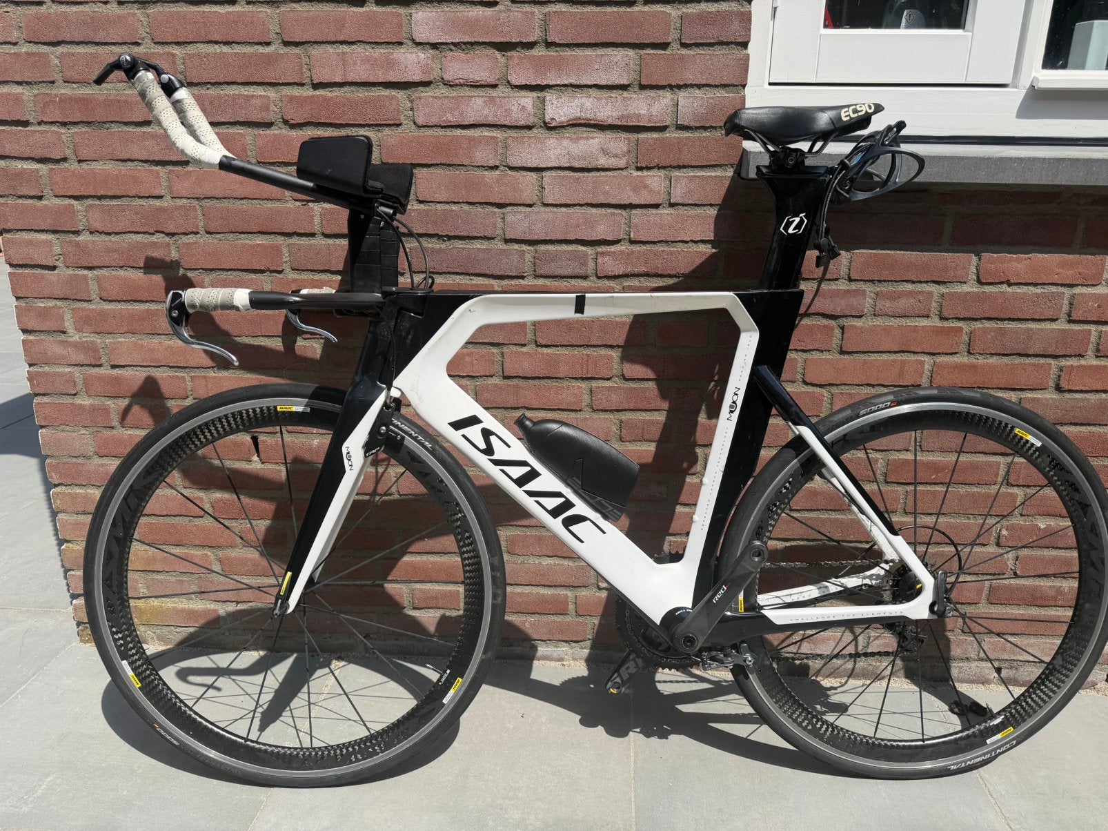 Isaac Muon maat L tijdritfiets triathlon fiets, Carbon, Zo goed als nieuw, Meer dan 20 versnellingen, 53 tot 57 cm