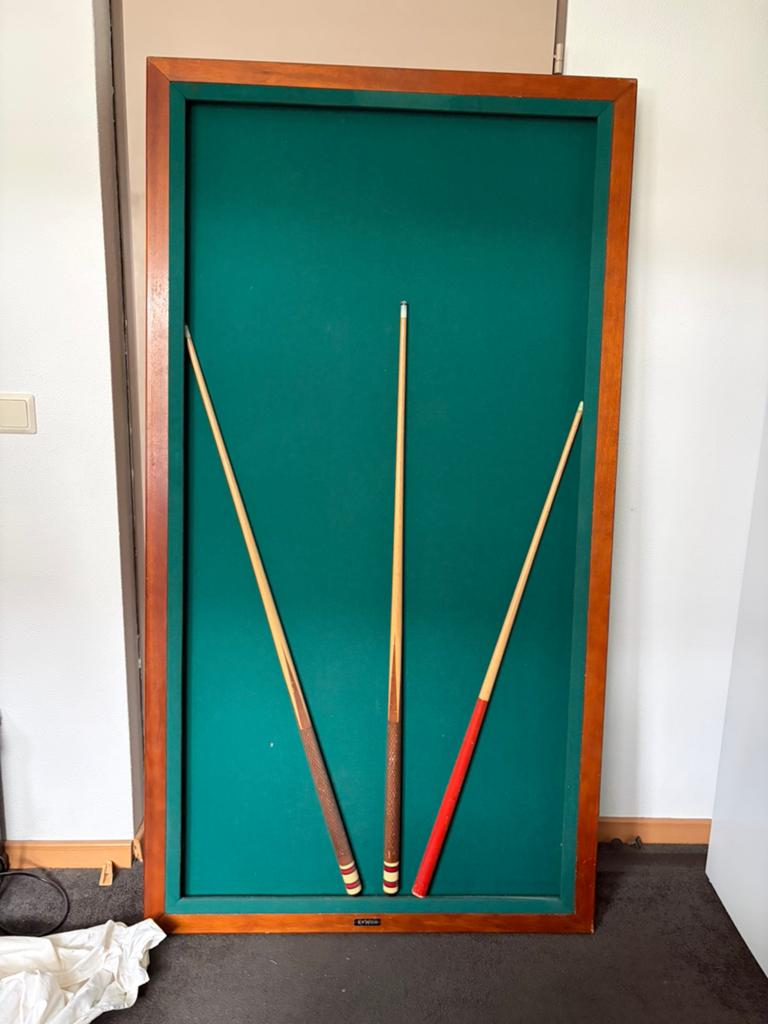 Tafelbiljart, Ophalen, Gebruikt, Biljarttafel
