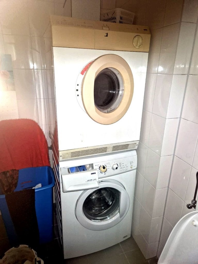 Wasmachine en wasdroger als set – afhalen in Lelystad, Witgoed en Apparatuur, Wasmachines, Gebruikt, 85 tot 90 cm, 1200 tot 1600 toeren