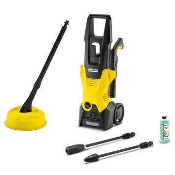 Kärcher K3 Hogedrukreiniger met T-Racer Terrasreiniger, Tuin en Terras, Hogedrukreinigers, Ophalen, Gebruikt, Elektrisch, Kärcher