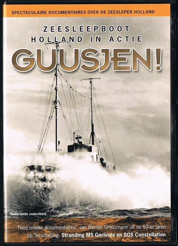 dvd  "GUUSJEN"  Zeesleepboot HOLLAND in actie !!!, Alle leeftijden, Ophalen of Verzenden, Zo goed als nieuw, Overige typen