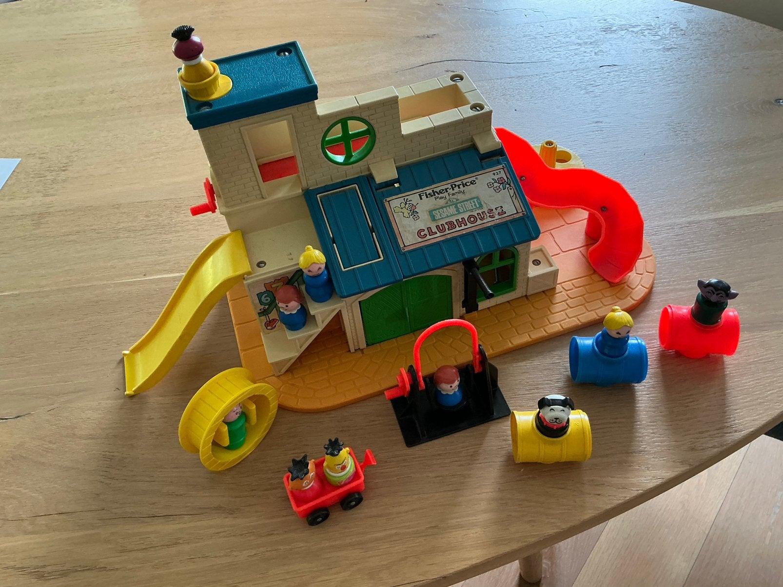 FISHER-PRICE Sesame Street .Clubhouse vintage, Ophalen, Gebruikt, Speelset