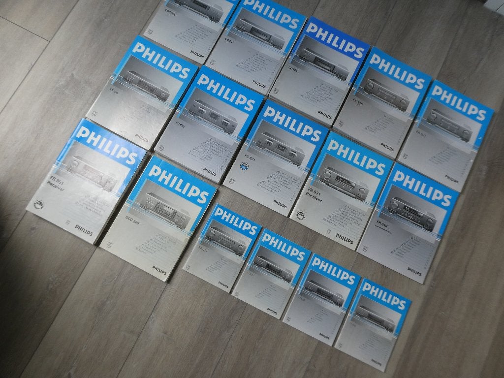 Originele handleidingen Philips 900 series, nette staat, Audio, Tv en Foto, Ophalen of Verzenden, Zo goed als nieuw, 120 watt of meer