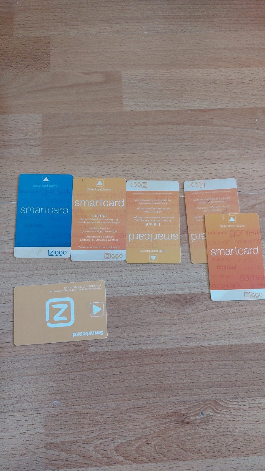 Ziggo  kaarten, Ophalen of Verzenden