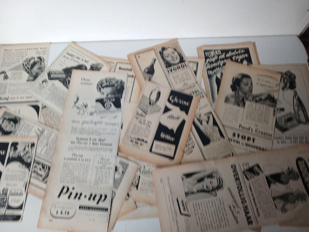 RARITEIT !!!! meer als 100 advertenties jaren 1948-1959 uit, Verzenden, Zo goed als nieuw, Toebehoren