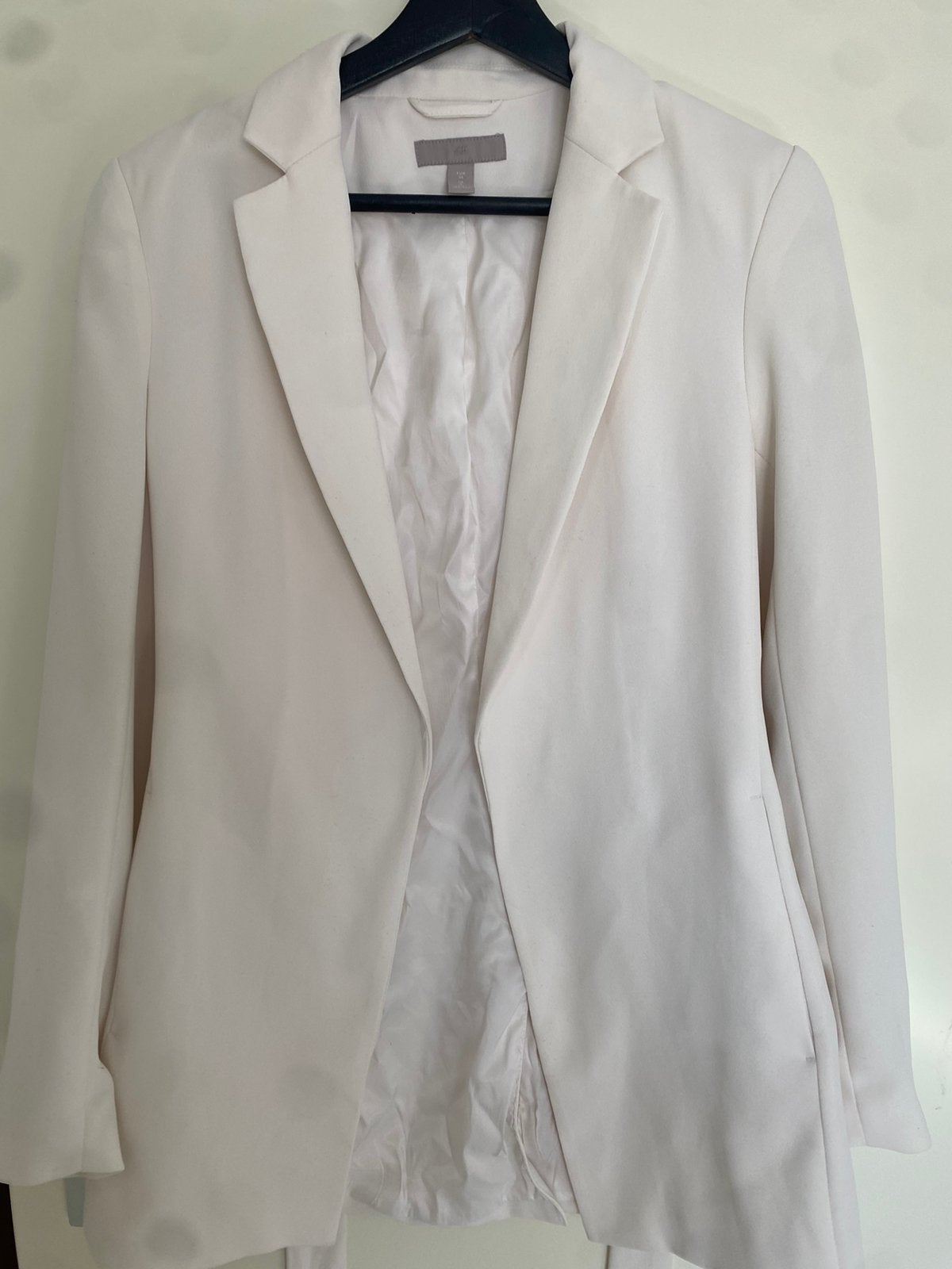 Blazer H&M, Ophalen of Verzenden, Zo goed als nieuw, Maat 36 (S), Wit