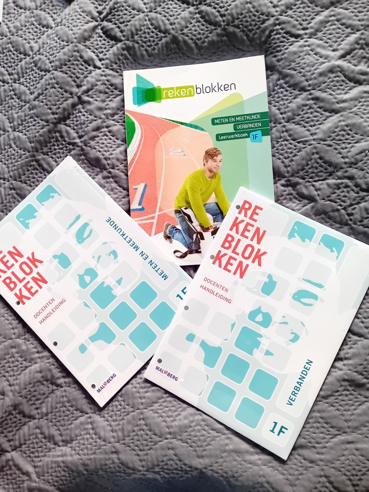 Rekenblokken 1F Leerwerkboek + 2 Docentenhandleidingen, Overige vakken, Anke Fourdraine, Nieuw, Ophalen of Verzenden