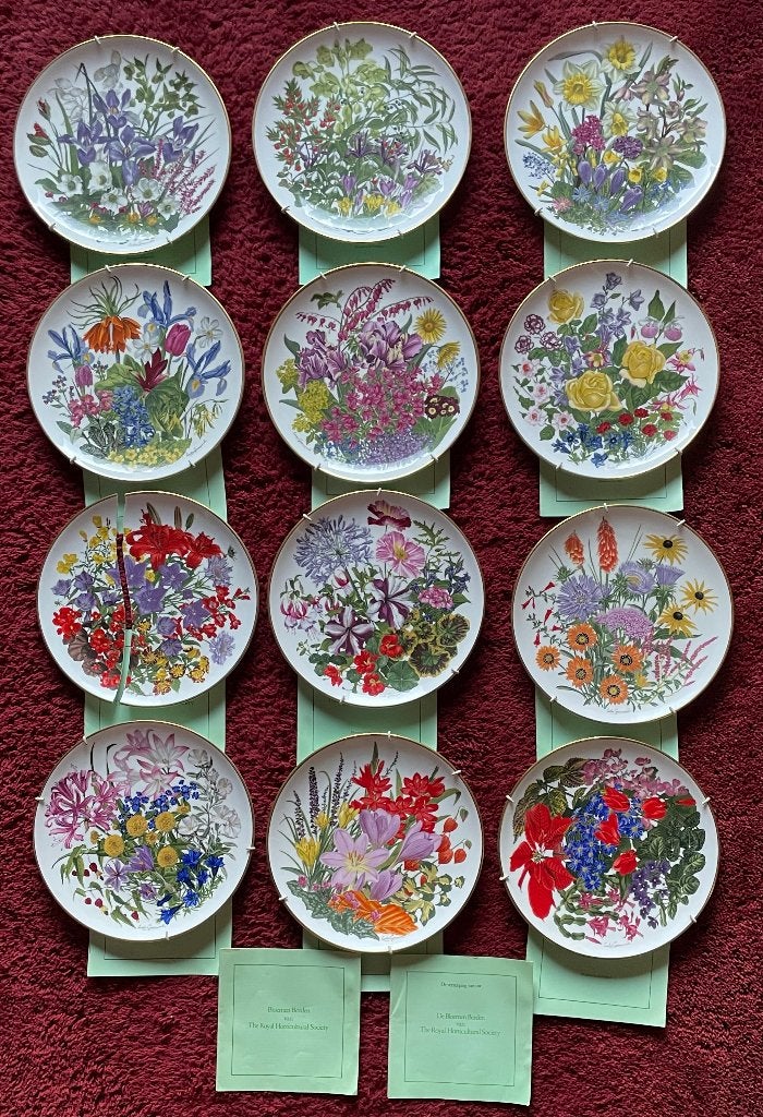 FRANKLIN MINT porcelain - Flowers of the Year (compleet), Ophalen