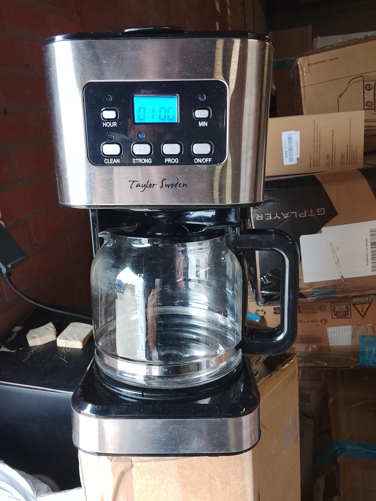 Taylor Swoden Koffiezetapparaat met Timer, Taylor Swoden, Gemalen koffie, Ophalen of Verzenden, Onbekend
