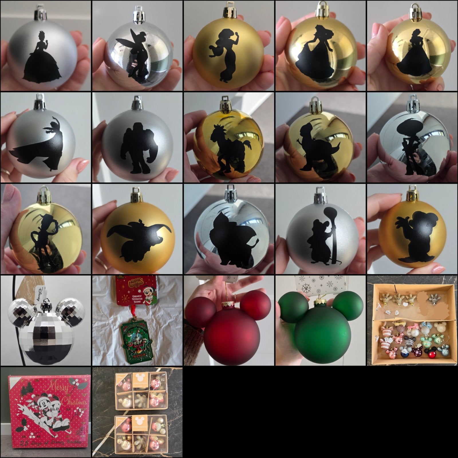 Disney kerstballen kerstbal ballen kerstbal kerstboom hanger, Ophalen of Verzenden, Nieuw