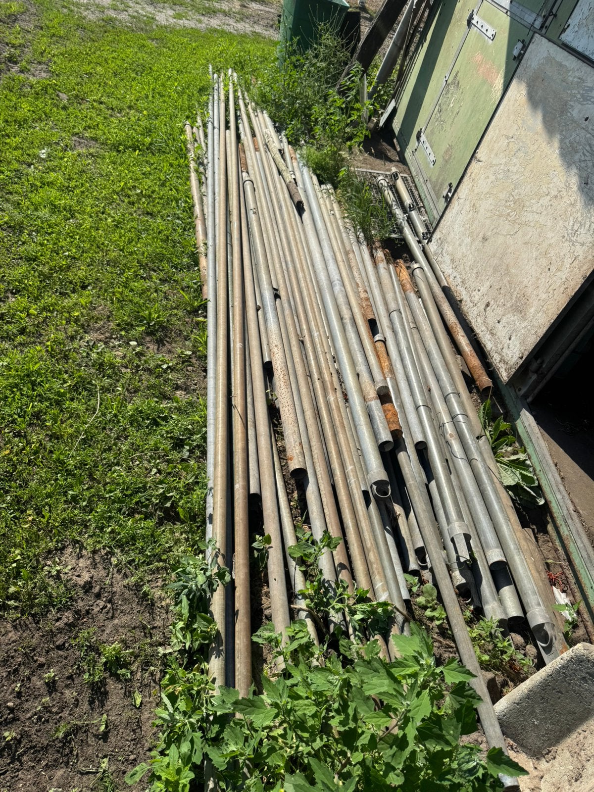 Hekwerk palen en bovenbuis, weidepalen weide omheining, Ophalen, Zo goed als nieuw, 250 cm of meer, Palen