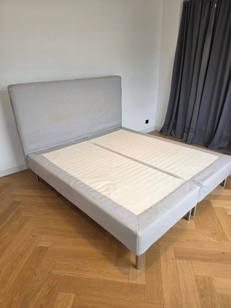 Tweepersoons bedframe met hoofdeinde, Huis en Inrichting, Slaapkamer | Bedden, Ophalen, Gebruikt, Tweepersoons, 180 cm