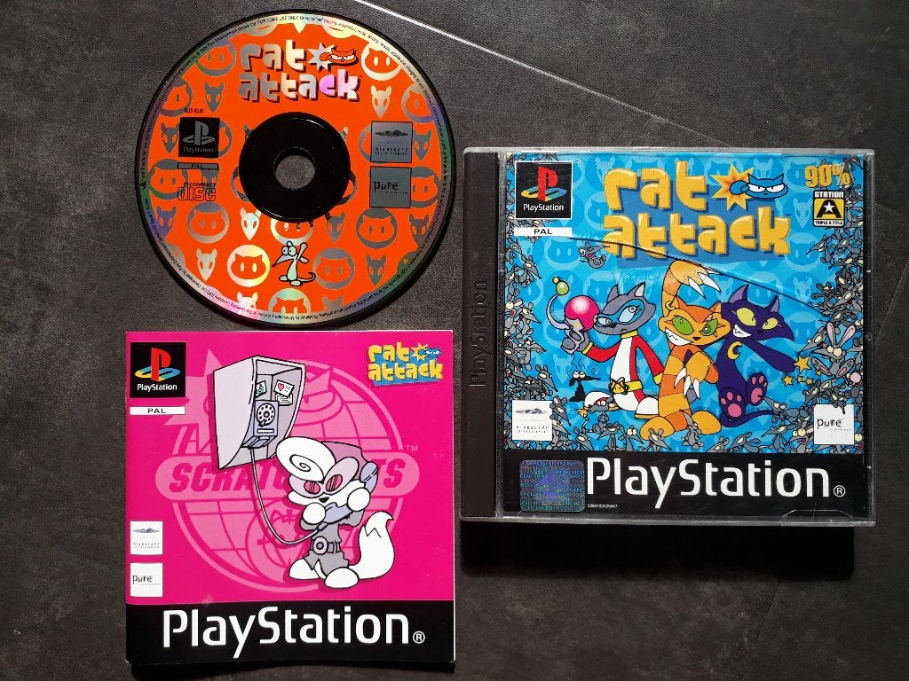 PS1 - Rat Attack - PlayStation 1 Puzzle Actie Spel, Avontuur en Actie, 1 speler, Ophalen of Verzenden, Zo goed als nieuw