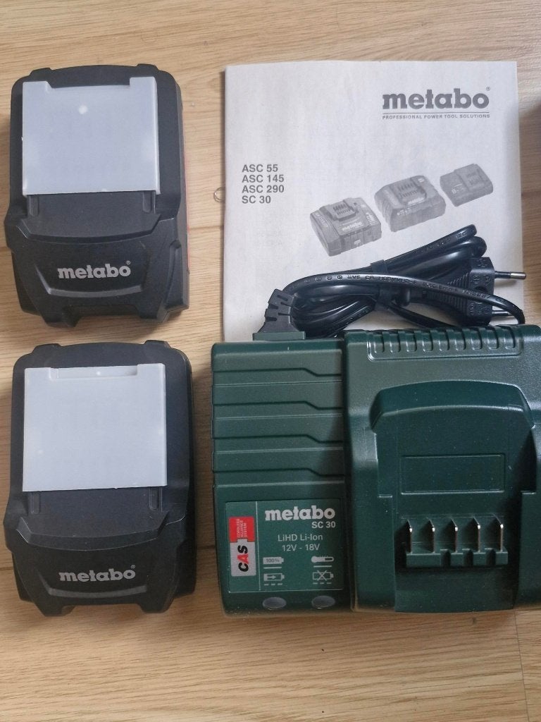 Metabo 18V startset acculader SC30 + 2x accu 18V CAS NIEUW, Verzenden, Nieuw