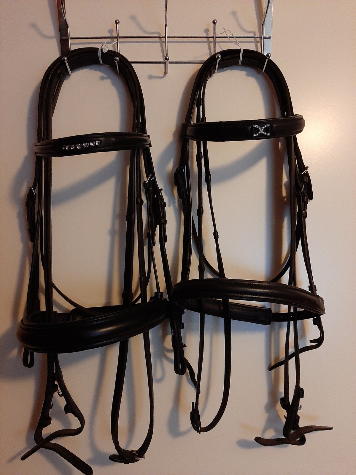 2 prachtige hoofdstellen full met hoge neusriem en teugel, Ophalen of Verzenden, Bit, Full