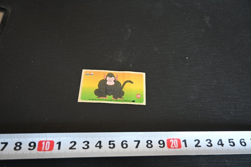 sticker kauwgom chewing gum dunkin #26 strip gorilla, Ophalen of Verzenden, Zo goed als nieuw