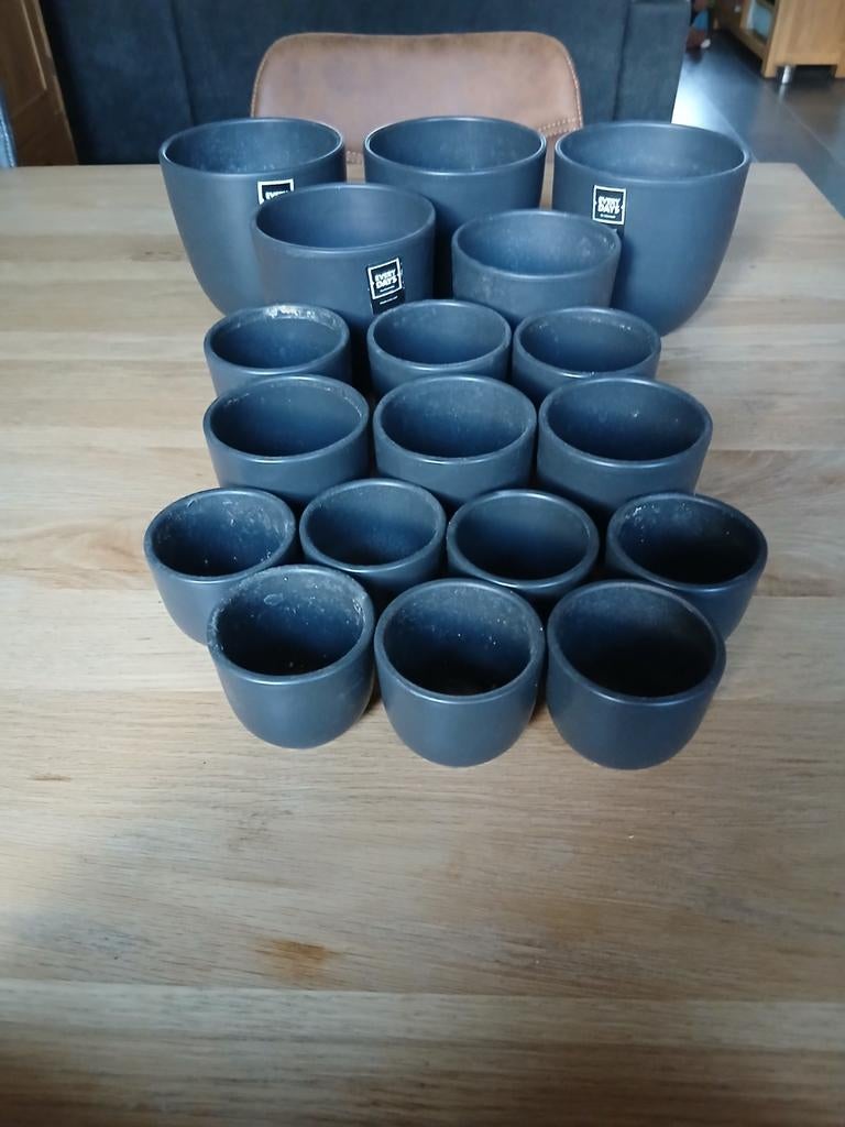 Every Days bloempotten diverse maten van Intratuin, Ophalen, Rond, Aardewerk, Minder dan 40 cm