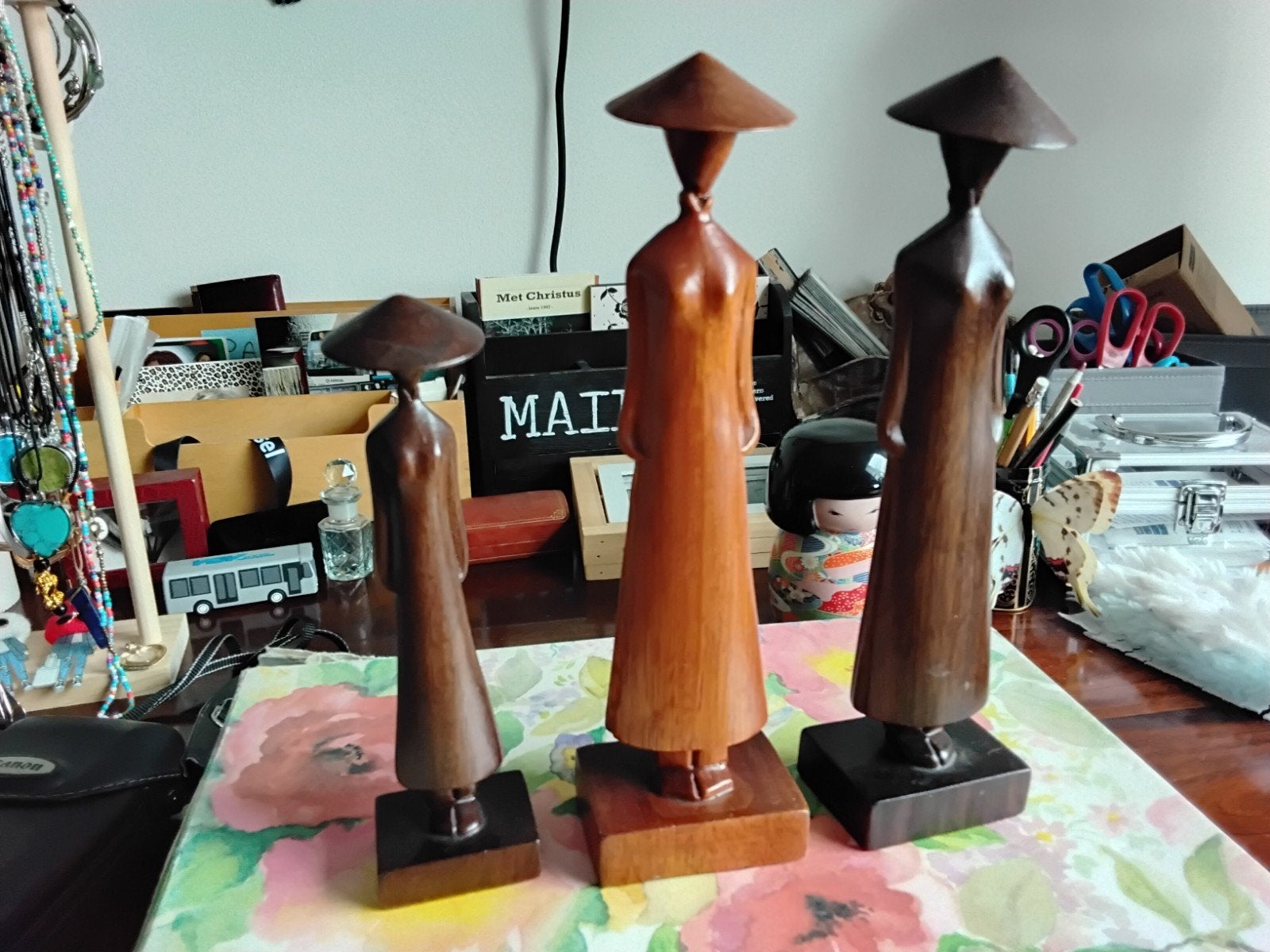 Mooie Chineese houten dames, Ophalen of Verzenden