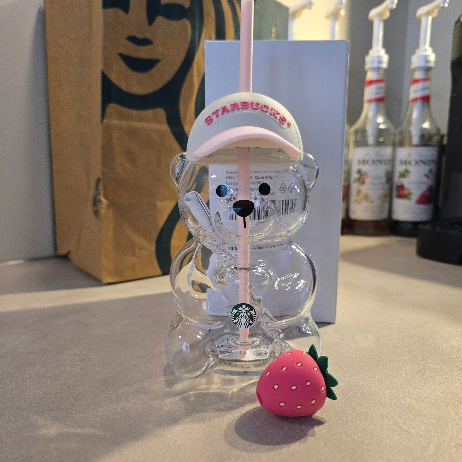 starbucks glazen beker bearista (NIEUW!) Limited edition!, Verzenden, Nieuw, Overige typen