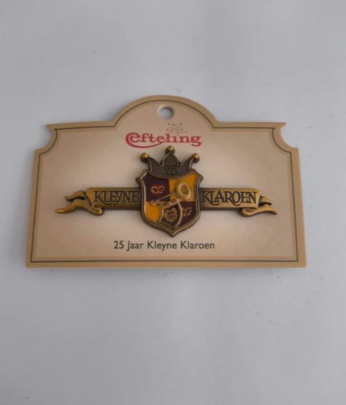 25 jaar de kleyne klaroen efteling pin, Ophalen of Verzenden, Nieuw, Button of Speldje
