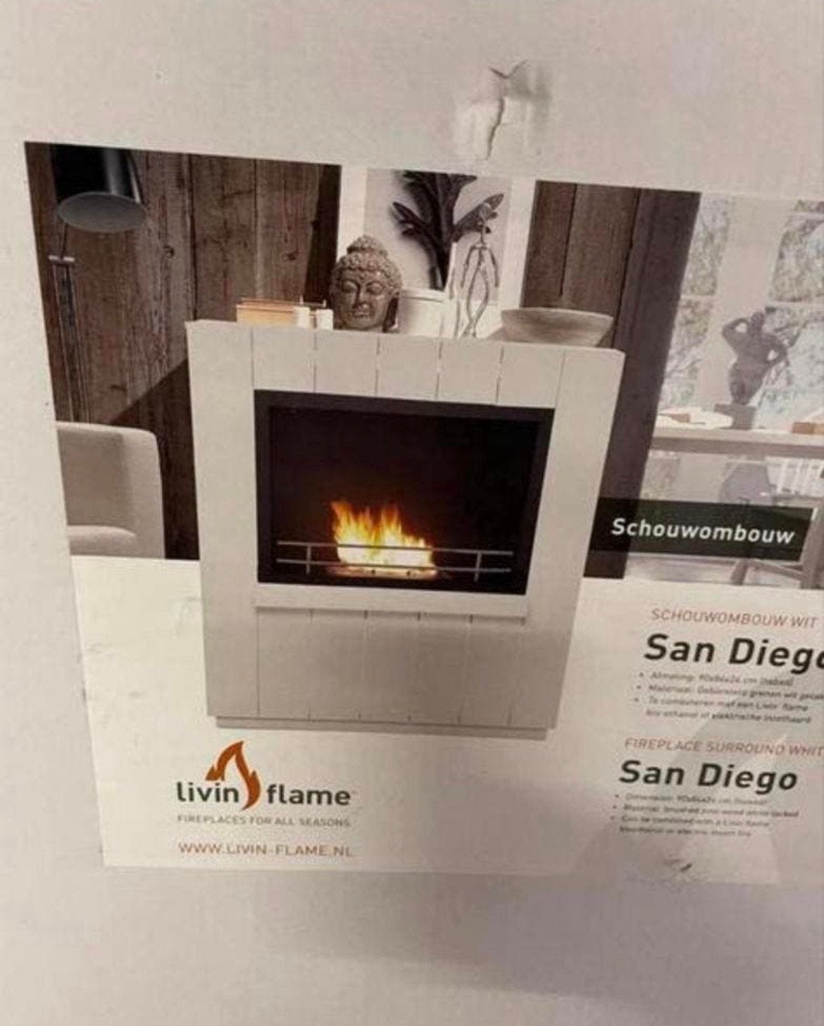 Schouwombouw nieuw  san diego, Ophalen, Nieuw, Elektrische haard