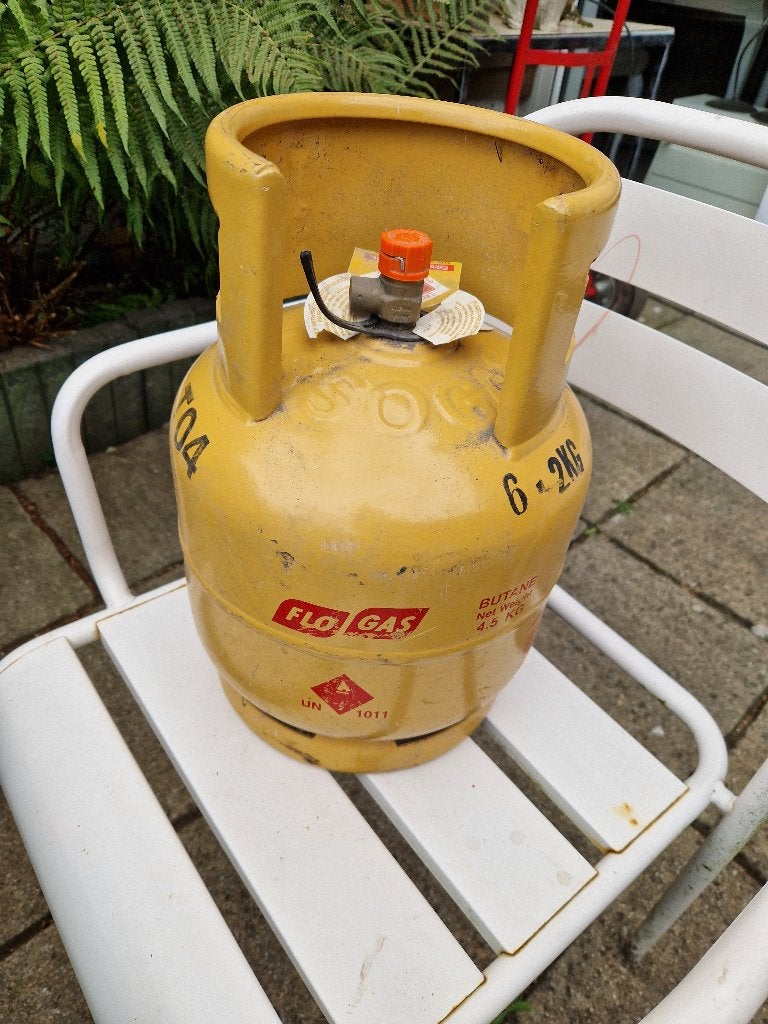 Gevulde nieuwe gasfles van Flogas 4,5 kg, Ophalen