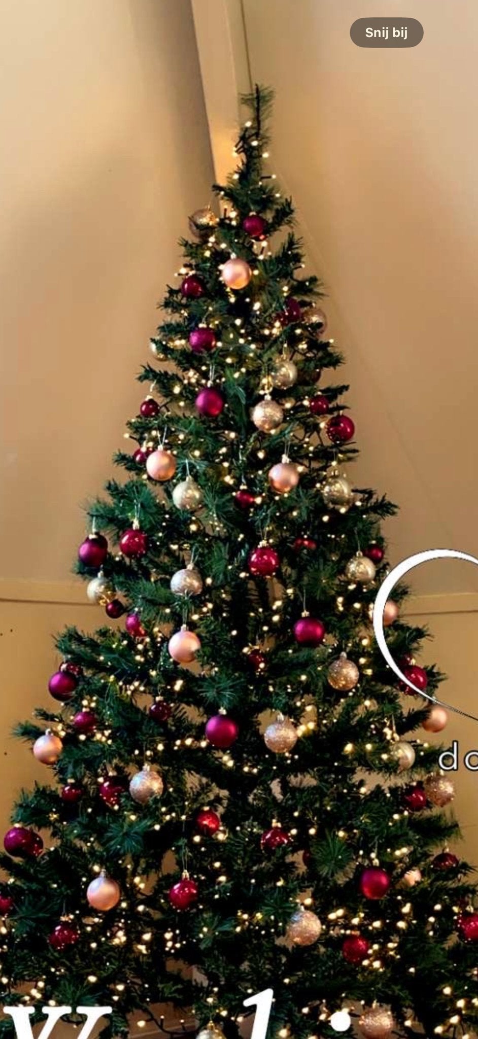 Kunst kerstboom -  210 cm, Ophalen, Zo goed als nieuw