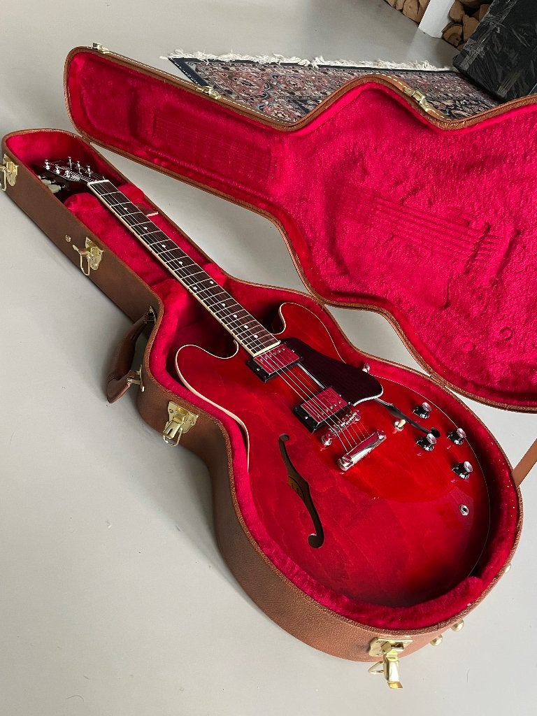 Gibson ES 335 sixtees cherry 2021, Ophalen of Verzenden, Zo goed als nieuw, Semi-solid body, Gibson