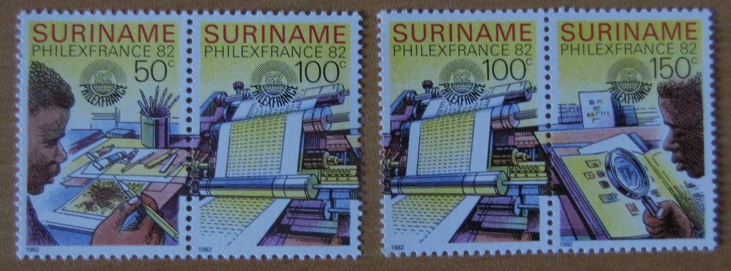 Rep-Suriname 304 paren h uit blok Philexfrance., Verzenden, Postfris