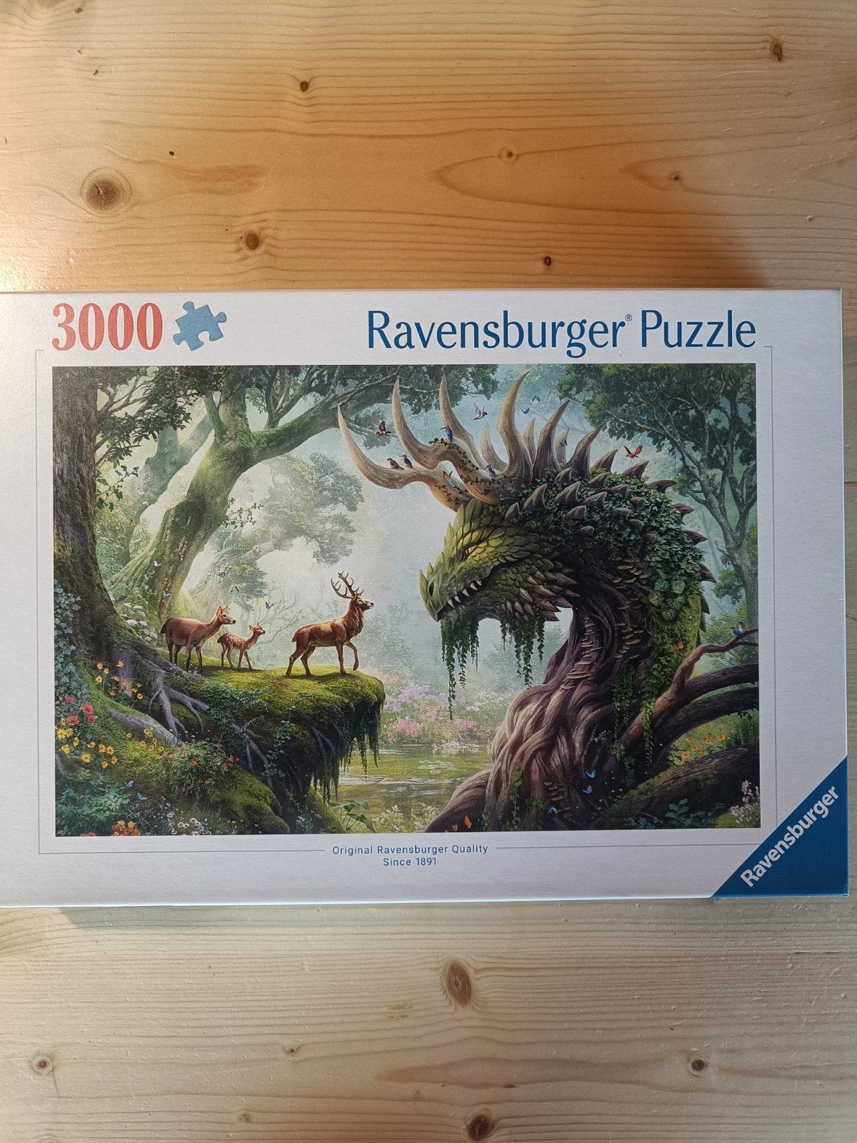 Ravensburger Legpuzzel 3000 stukjes - Draak en Herten, Ophalen, Meer dan 1500 stukjes, Zo goed als nieuw, Legpuzzel