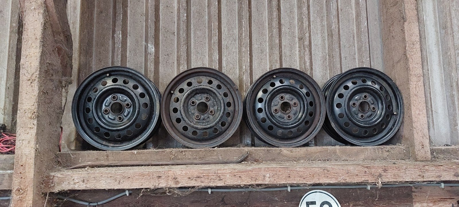 Stalen velgen 14 inch voor Suzuki Alto - Set van 4, Ophalen of Verzenden, Gebruikt, Suzuki