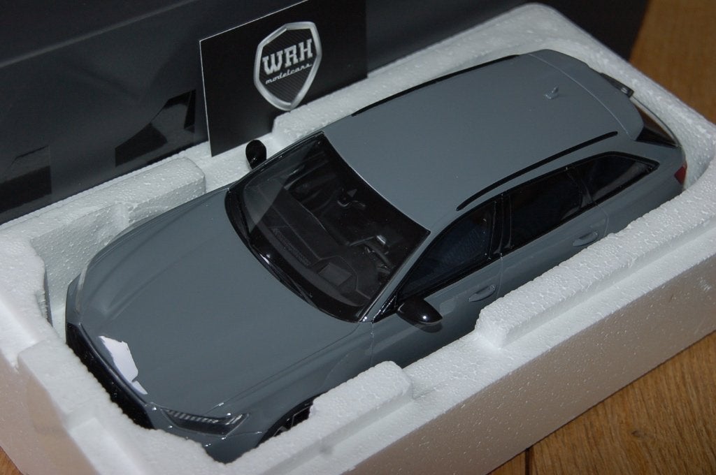 1:18 AUDI RS6 AVANT C8 nardo grey GT spirit GT847 WRH, Verzenden, Zo goed als nieuw, Auto, Overige merken